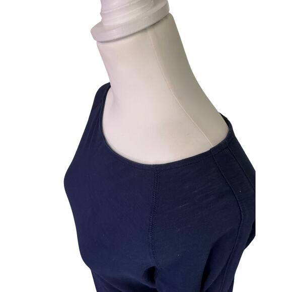 lilly pulitzer somerset navy dress 100% pima cotton dark blue womens size small - Picture 3 of 6